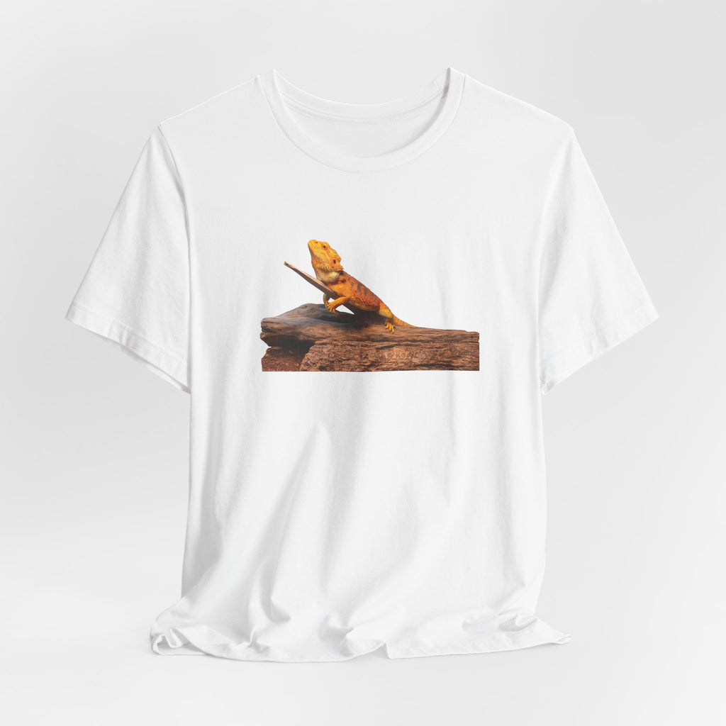 Bearded Dragon on Driftwood Tee | Reptile Lizard Shirt