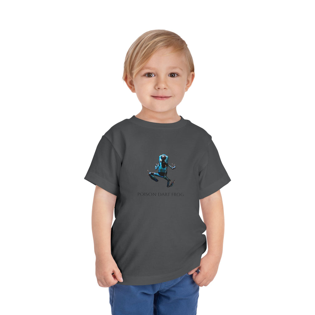 Poison Dart Frog Toddler Tee | Blue Frog Illustration, Nature Animal Shirt