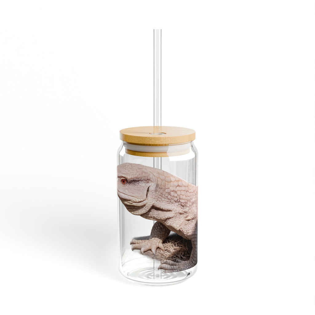 Savannah Monitor Sipper Glass | 16oz Reusable Straw Tumbler