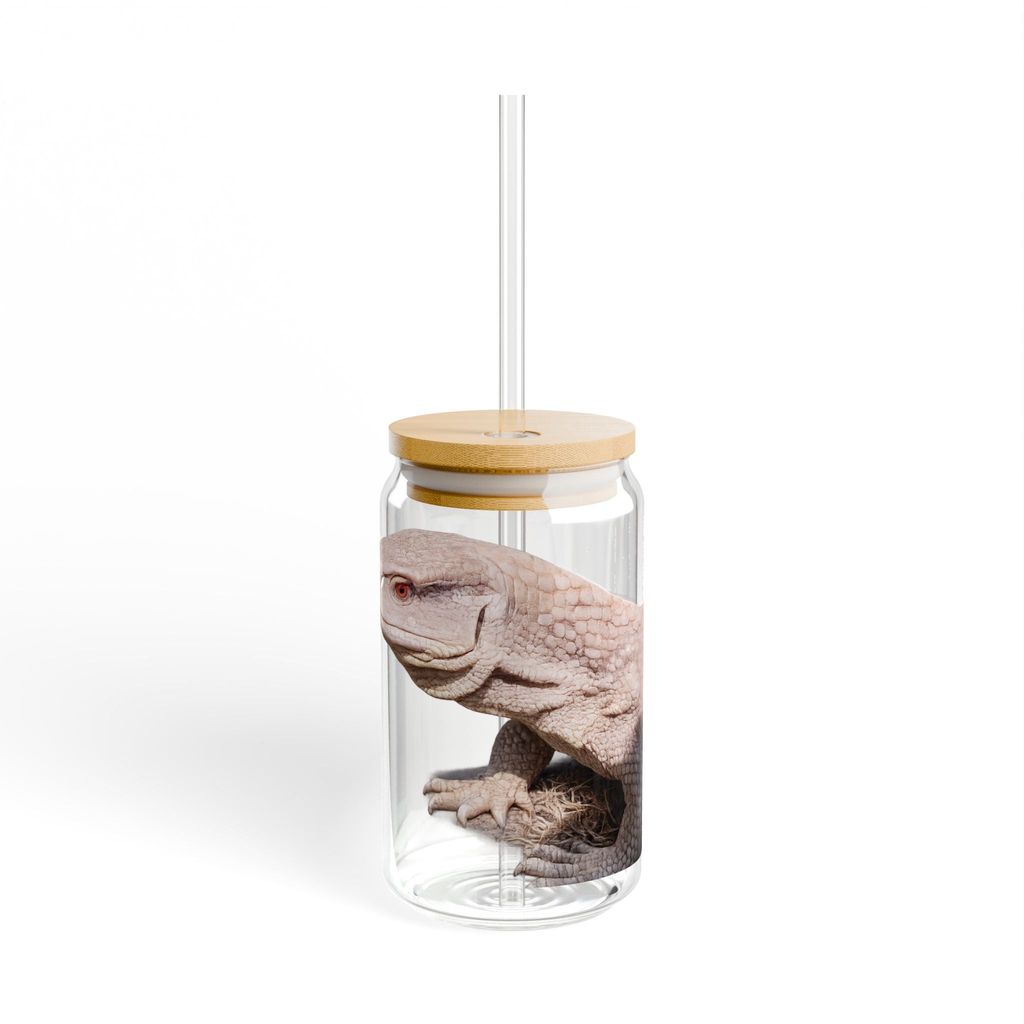 Savannah Monitor Sipper Glass | 16oz Reusable Straw Tumbler