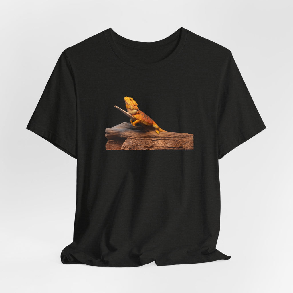 Bearded Dragon on Driftwood Tee | Reptile Lizard Shirt