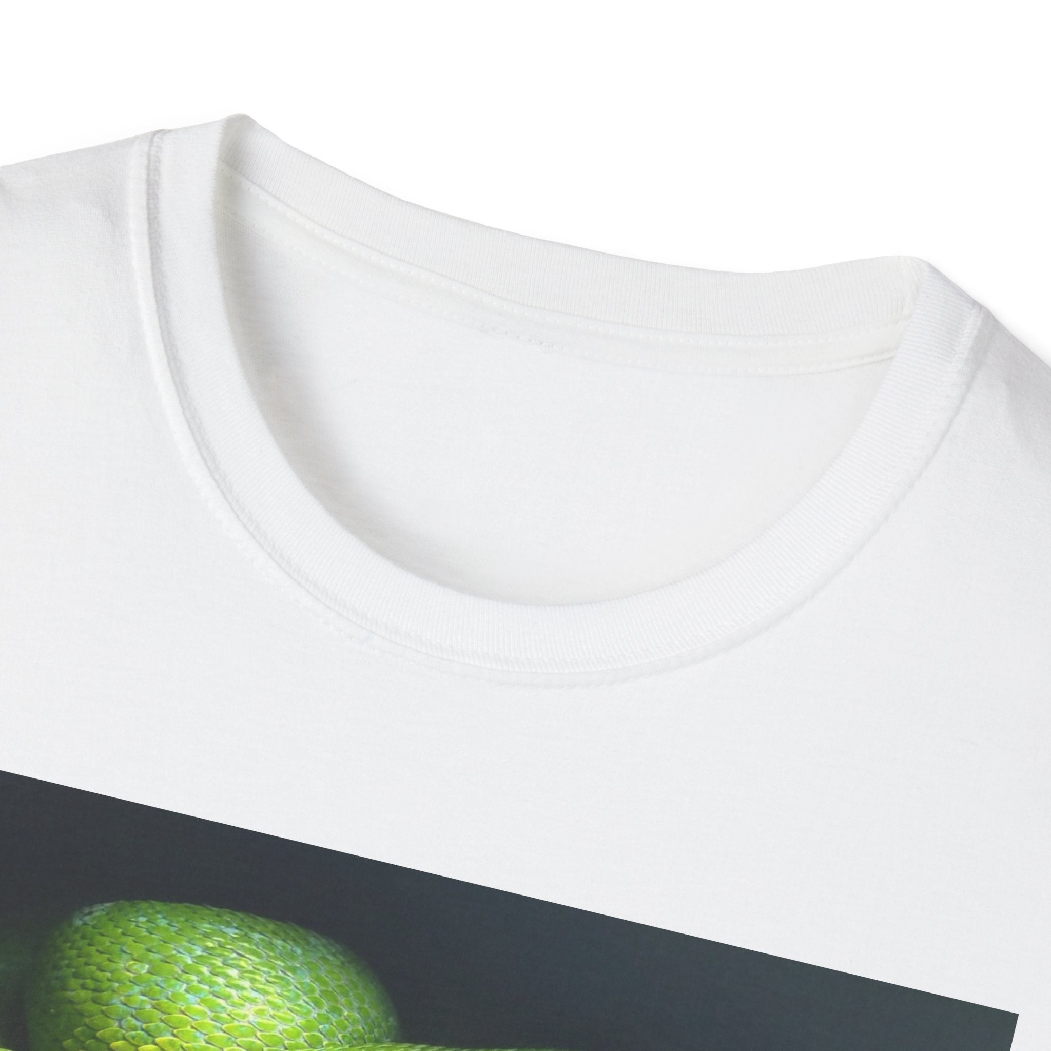 Green Tree Python on Driftwood T-Shirt | Tropical Snake Photography