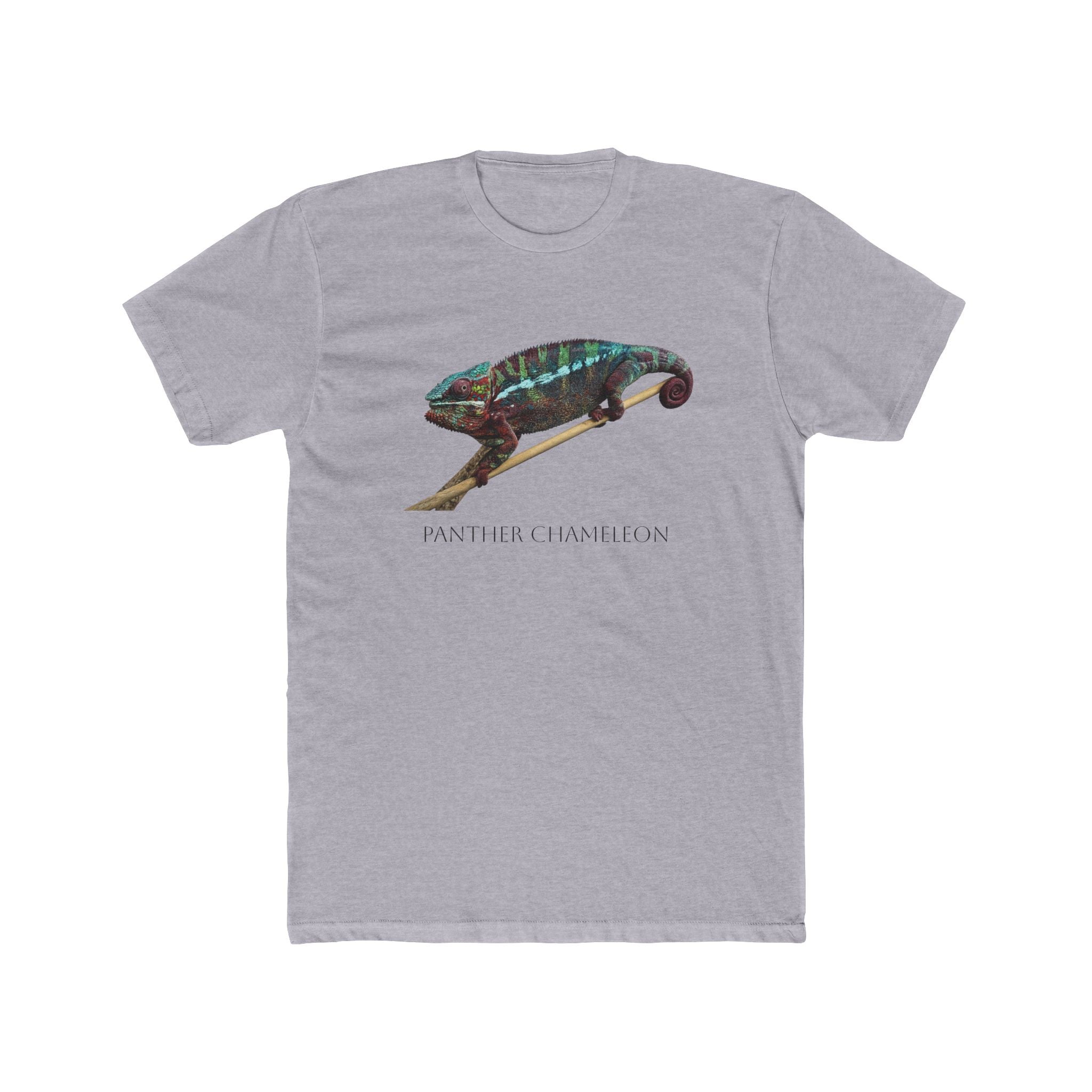 Panther Chameleon Illustration Tee | Colorful Reptile Graphic T-Shirt