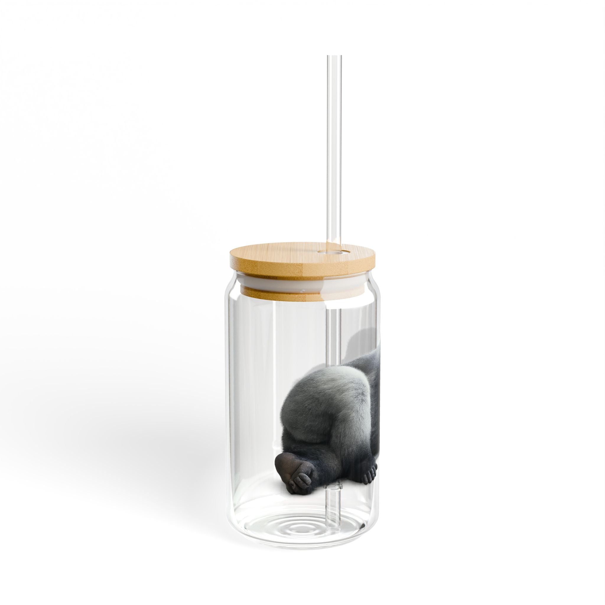 Sleeping Gorilla Sipper Glass | 16oz