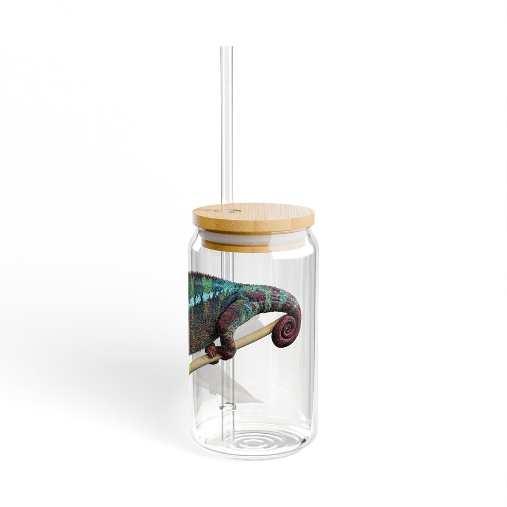 Colorful Chameleon Sipper Glass | 16oz
