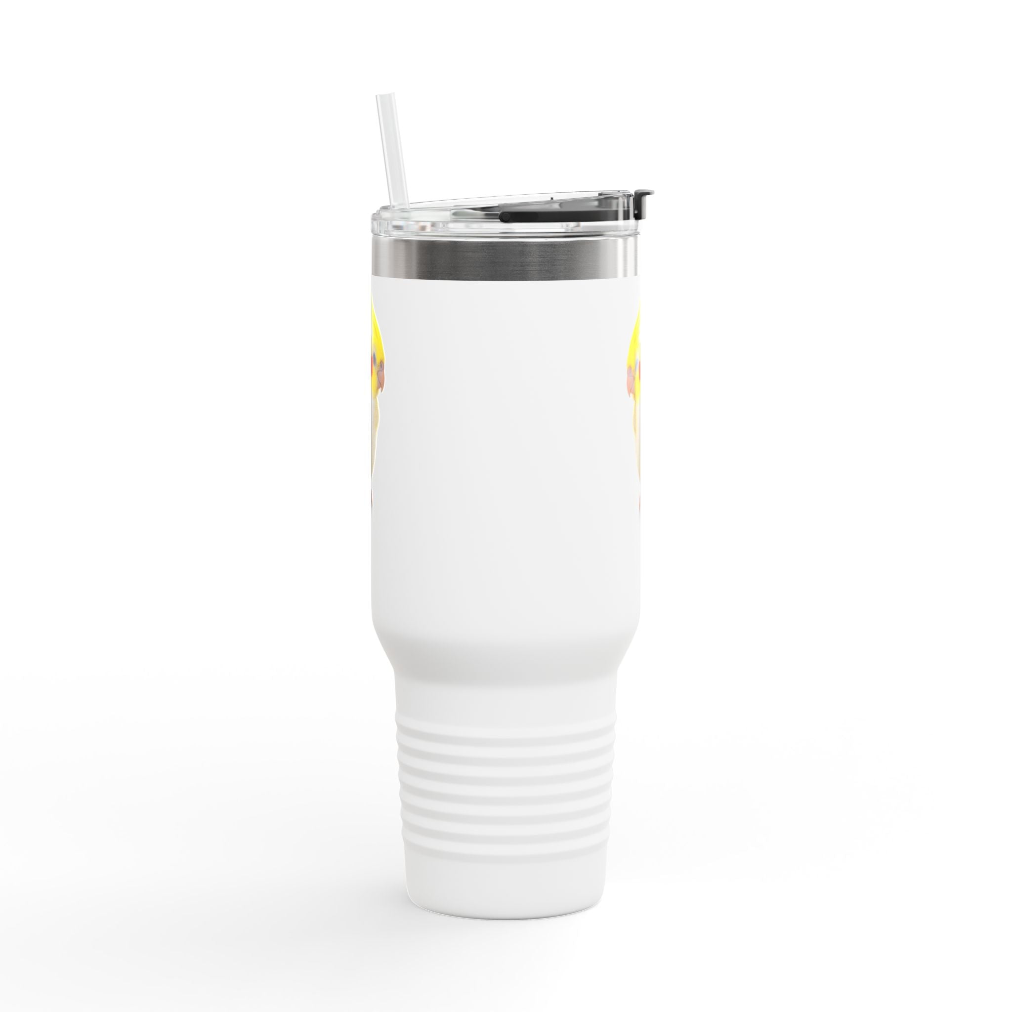 Yellow Cockatiel Illustration Travel Mug | 40oz Insulated Tumbler