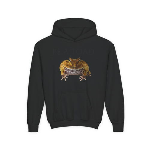Be a Toad Frog Illustration Hoodie | Youth Pullover Hooded Sweatshirt