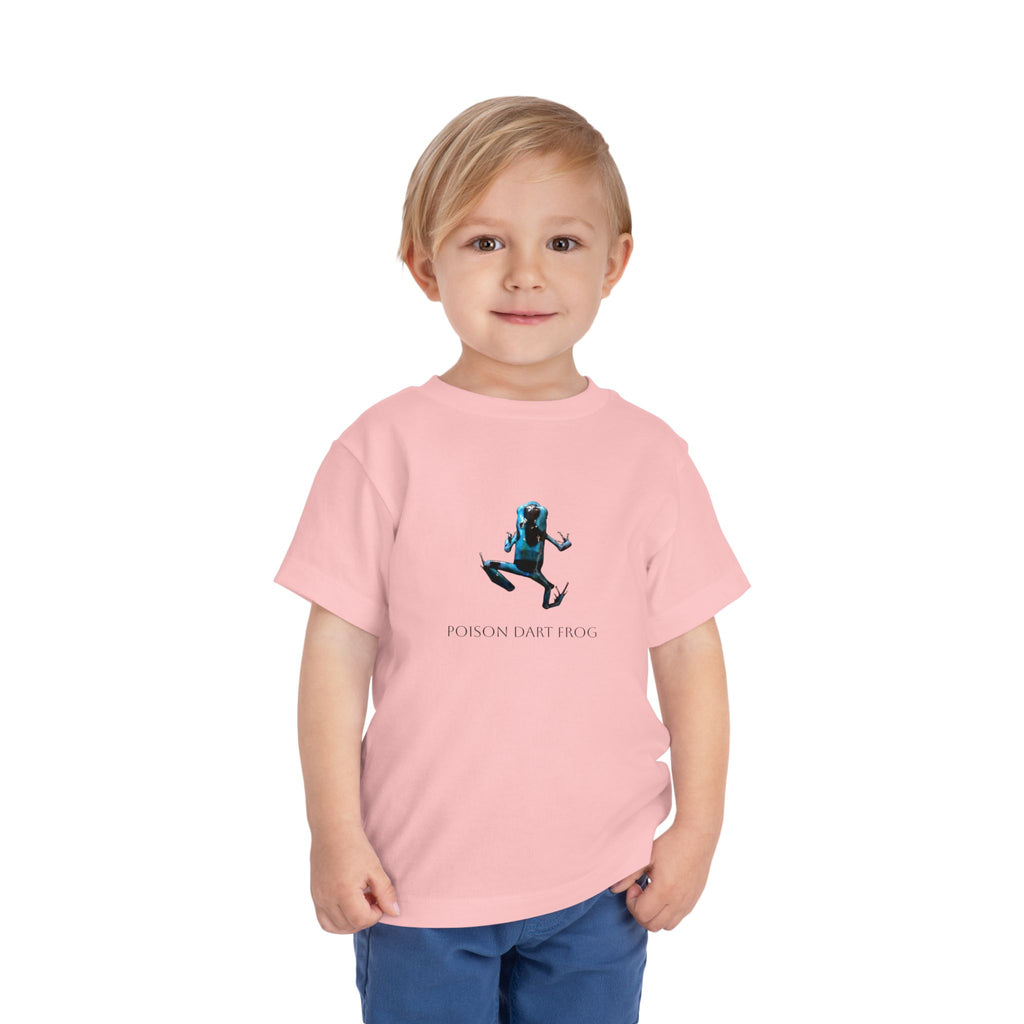Poison Dart Frog Toddler Tee | Blue Frog Illustration, Nature Animal Shirt