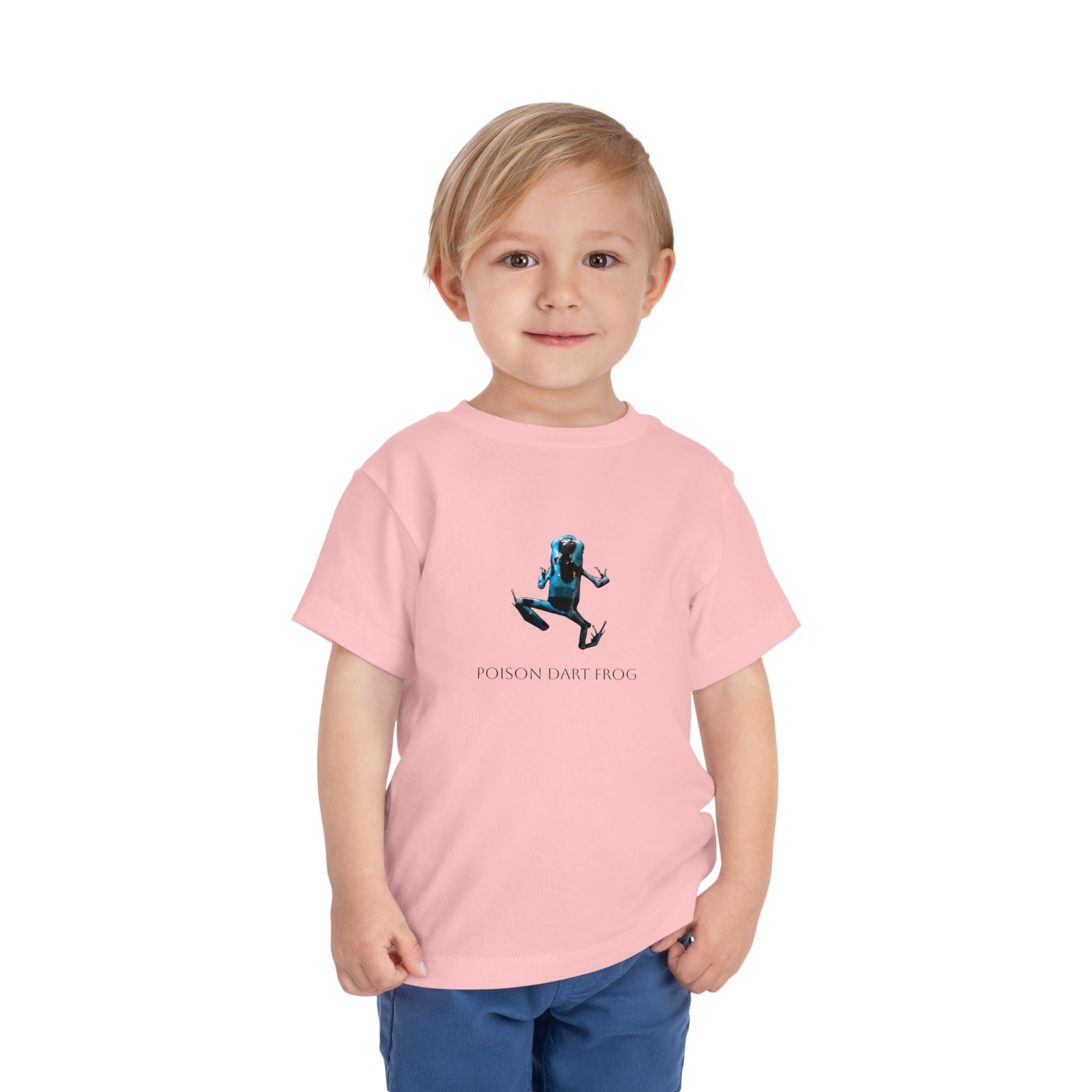 Poison Dart Frog Toddler Tee | Blue Frog Illustration, Nature Animal Shirt