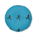 Blue Poison Dart Frog Pattern Tufted Floor Pillow