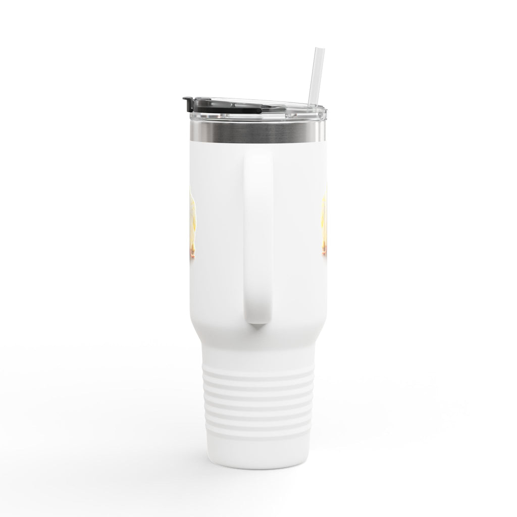 Yellow Cockatiel Illustration Travel Mug | 40oz Insulated Tumbler