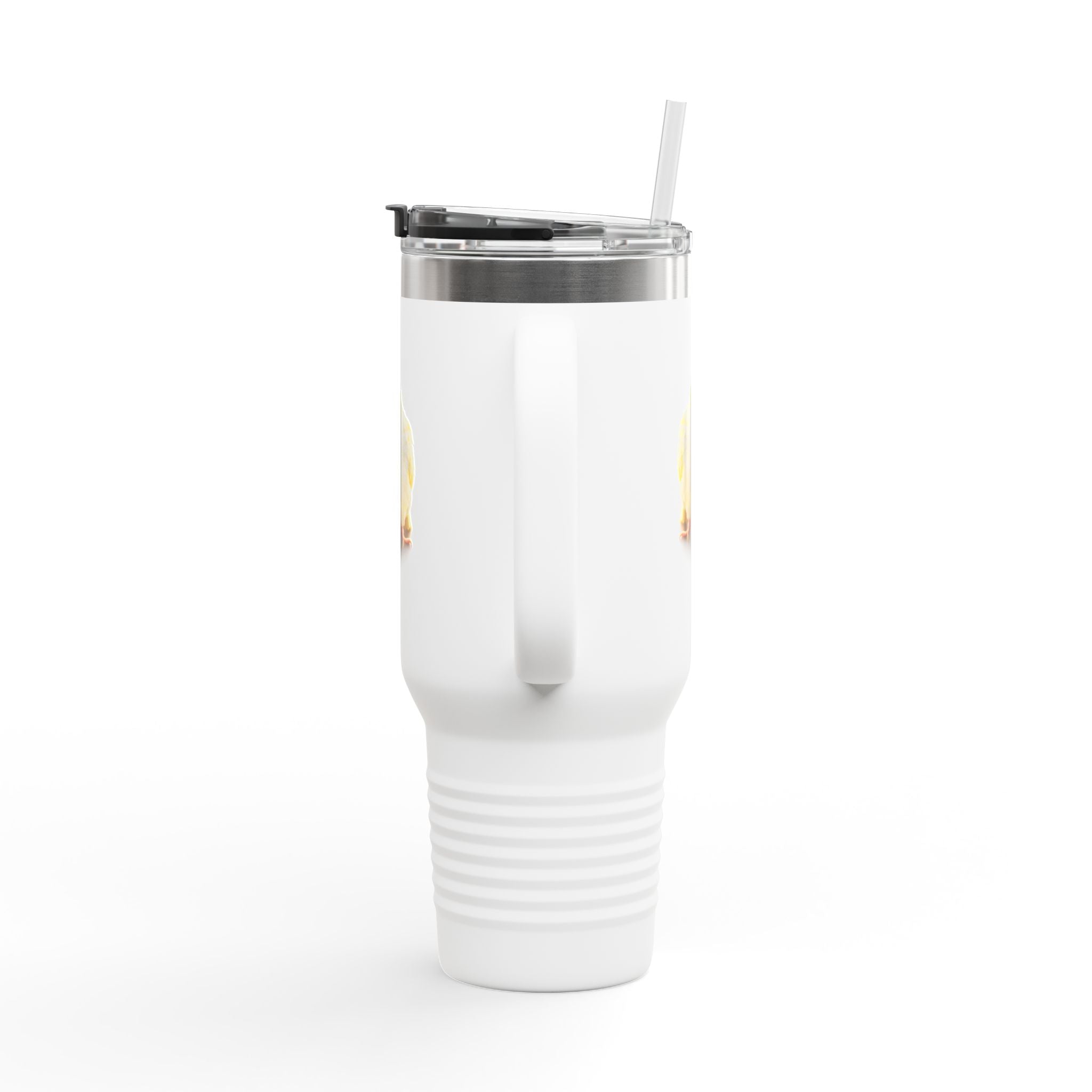 Yellow Cockatiel Illustration Travel Mug | 40oz Insulated Tumbler