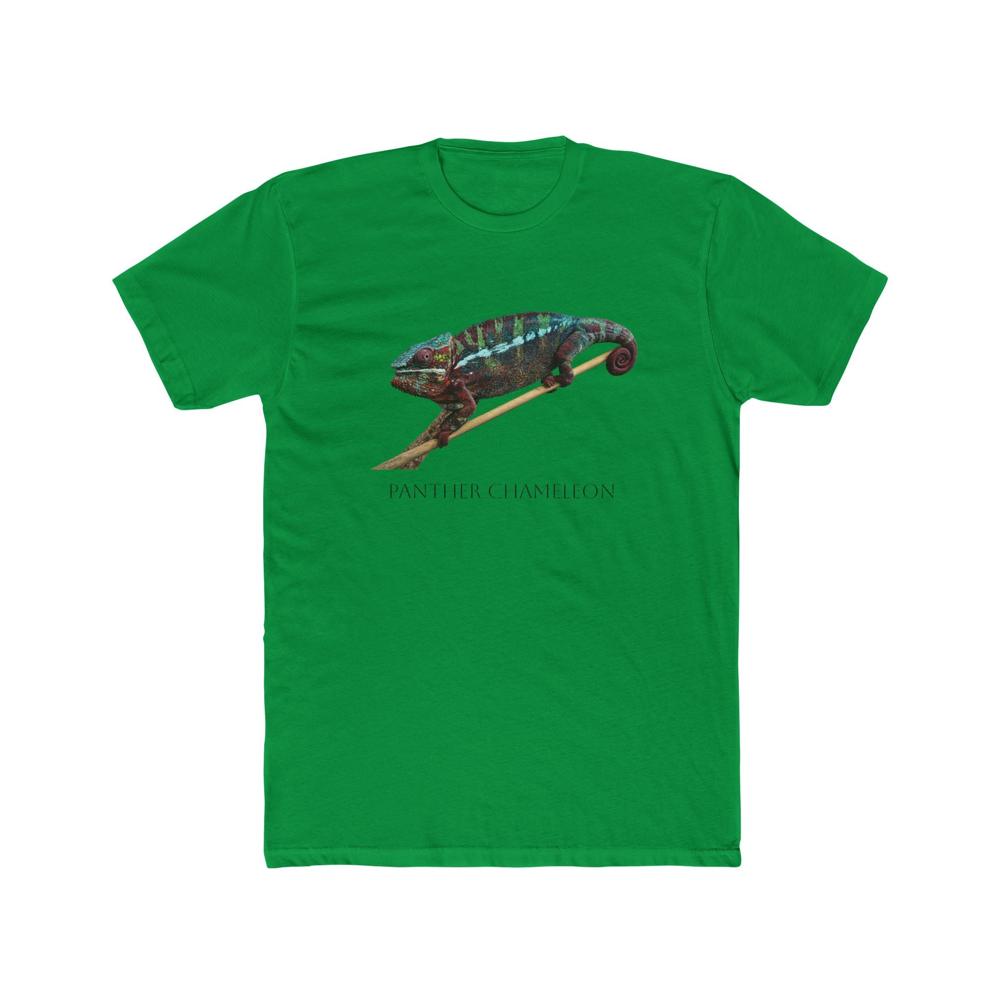Panther Chameleon Illustration Tee | Colorful Reptile Graphic T-Shirt