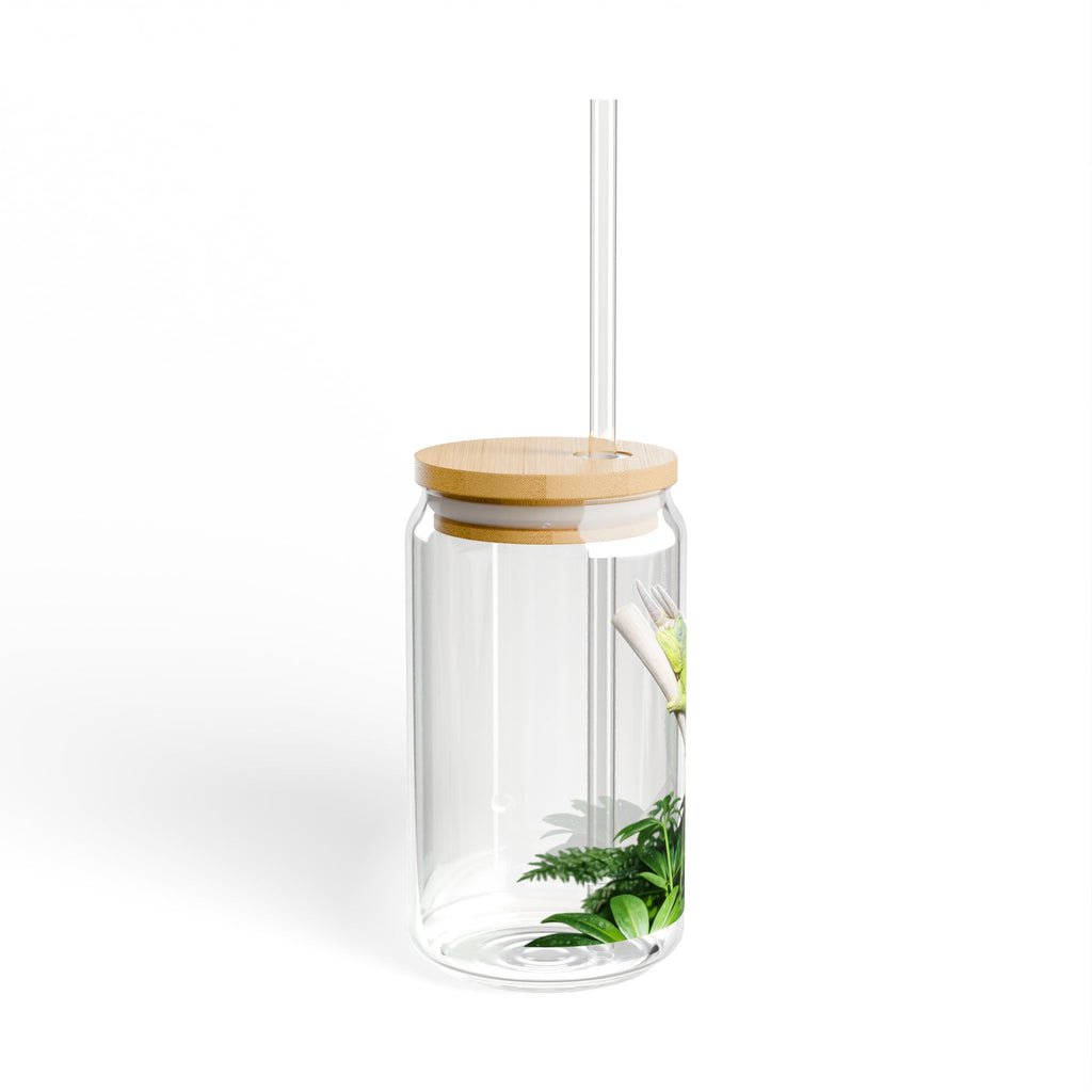 Sleeping Jackson's Chameleon Sipper Glass 16oz | Reusable Straw Tumbler