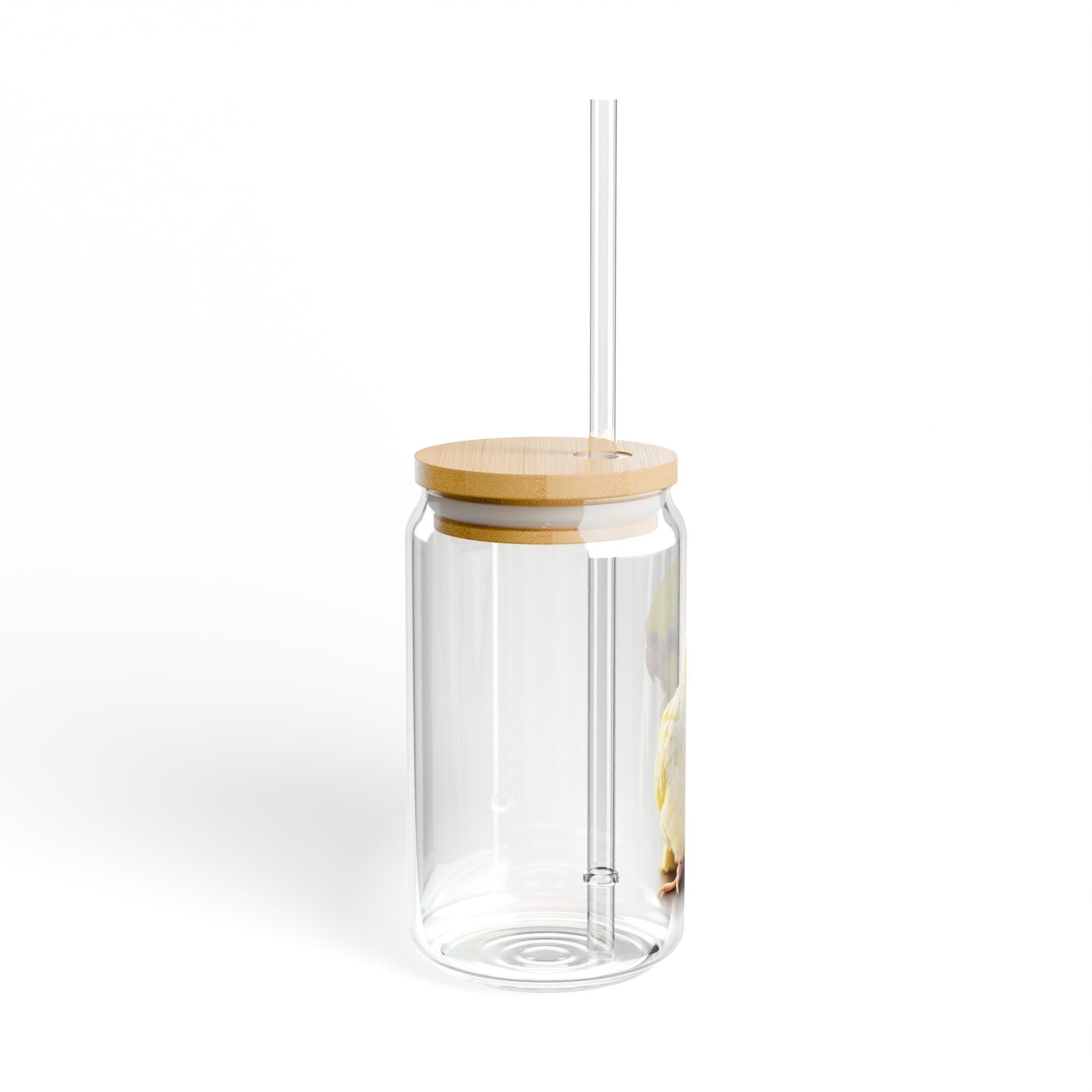 Yellow Cockatiel Bird Sipper Glass | 16oz