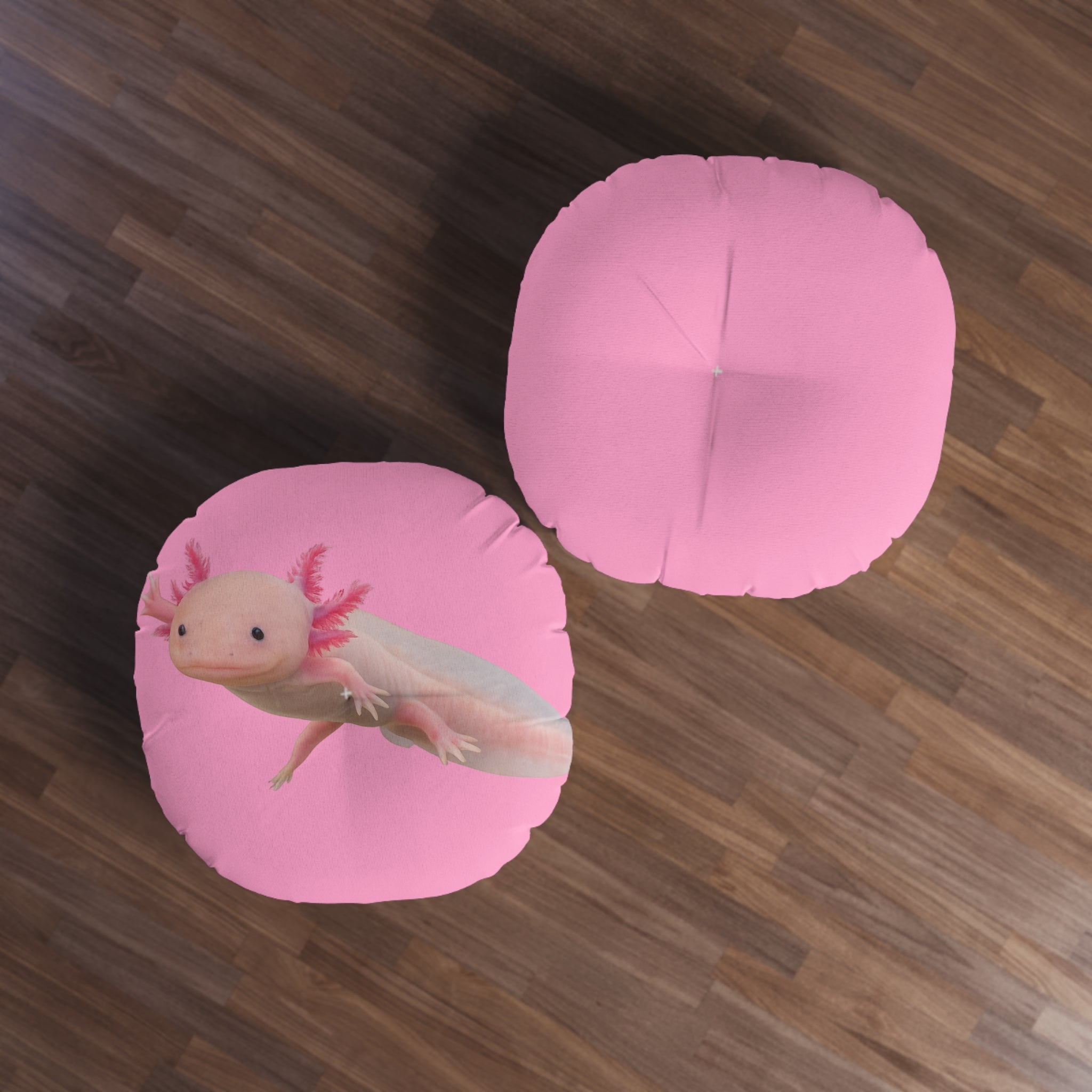 Axolotl Tufted Floor Pillow | Round