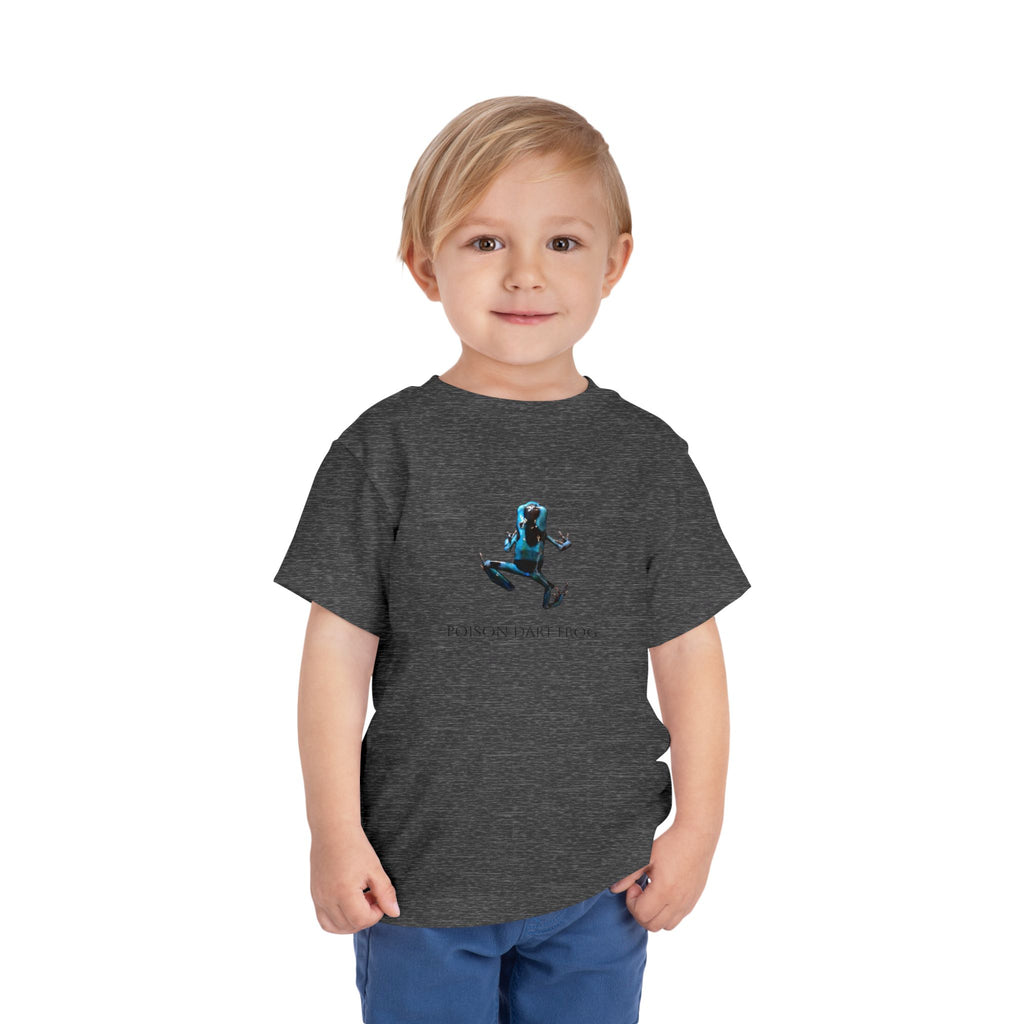 Poison Dart Frog Toddler Tee | Blue Frog Illustration, Nature Animal Shirt