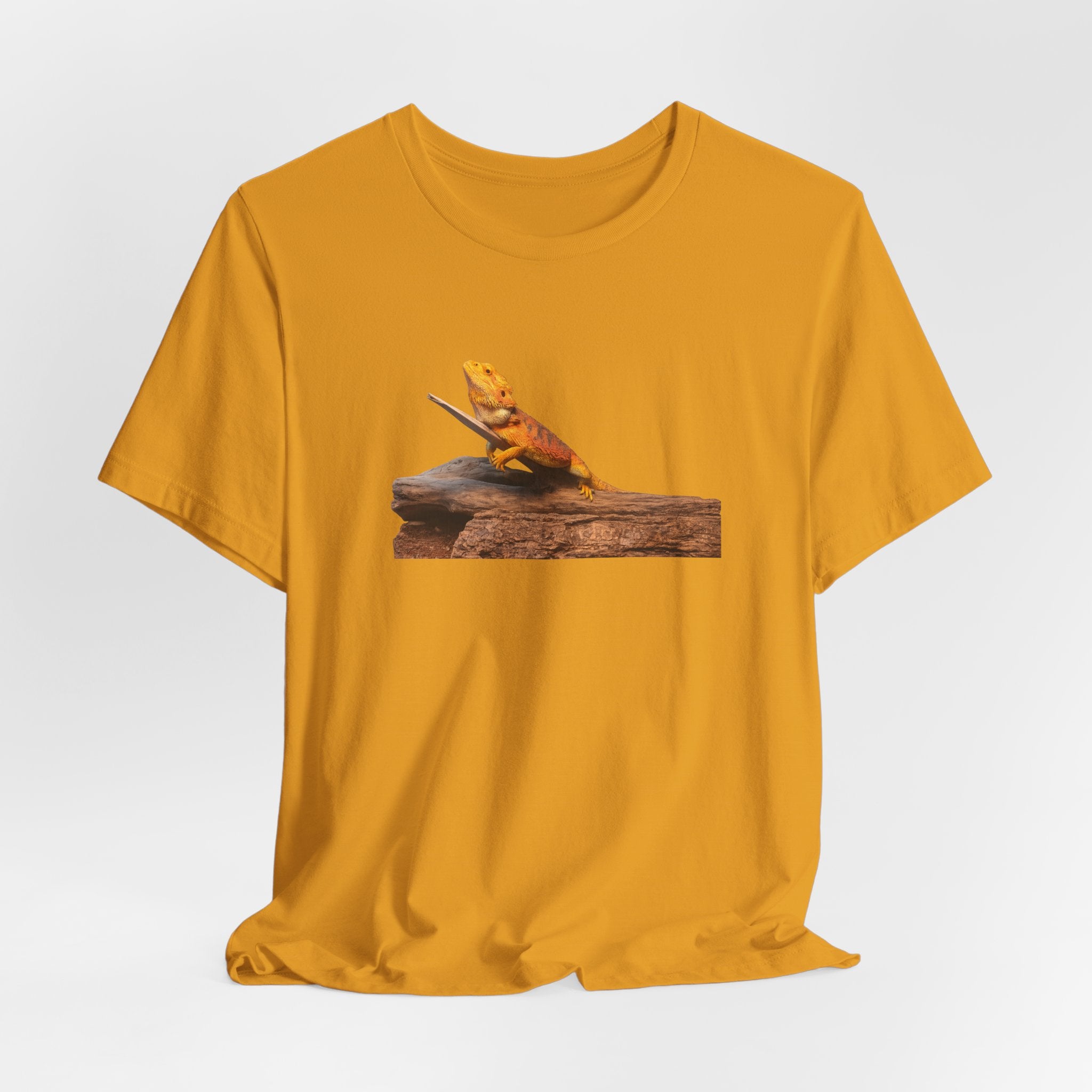 Bearded Dragon on Driftwood Tee | Reptile Lizard Shirt