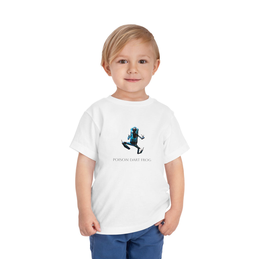 Poison Dart Frog Toddler Tee | Blue Frog Illustration, Nature Animal Shirt