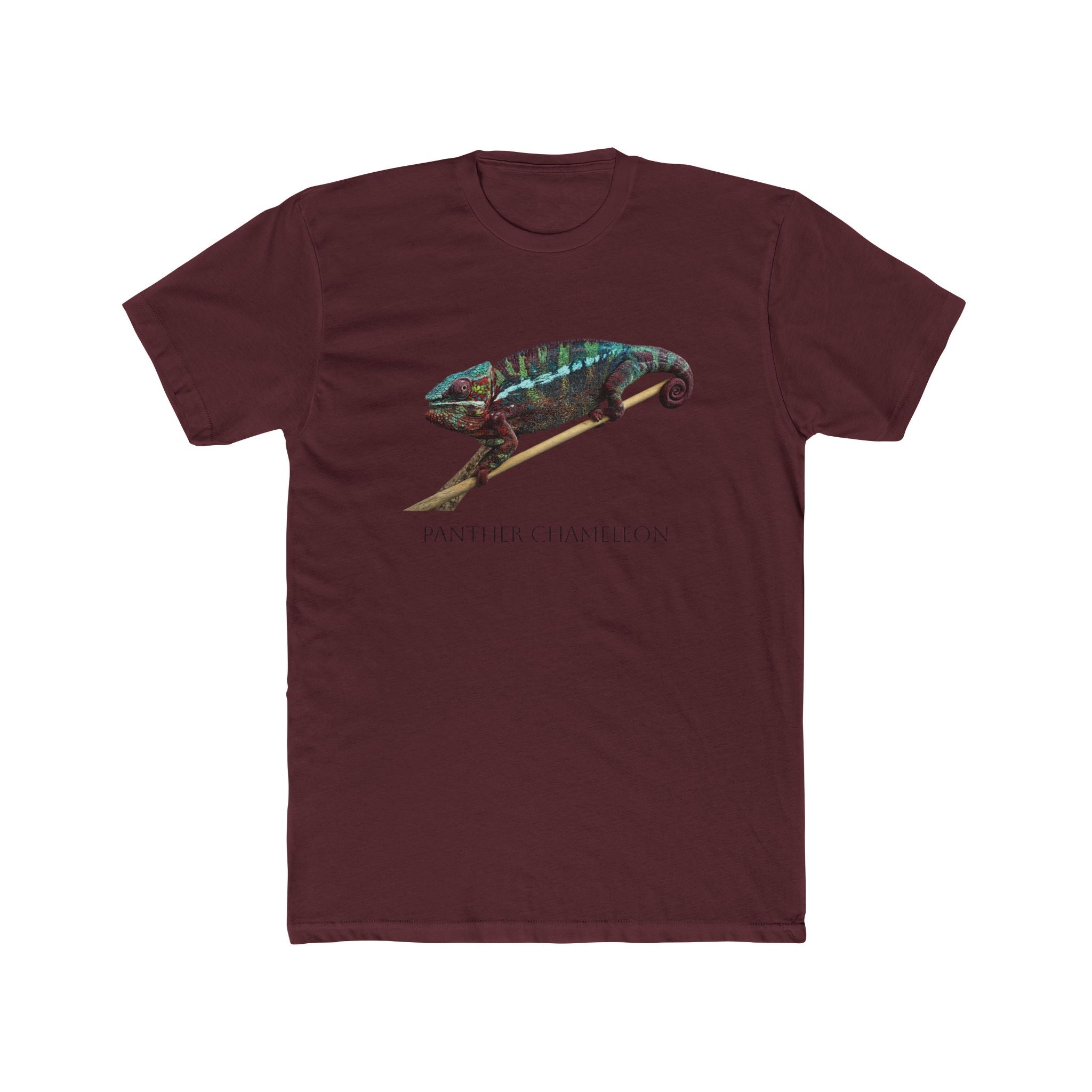 Panther Chameleon Illustration Tee | Colorful Reptile Graphic T-Shirt
