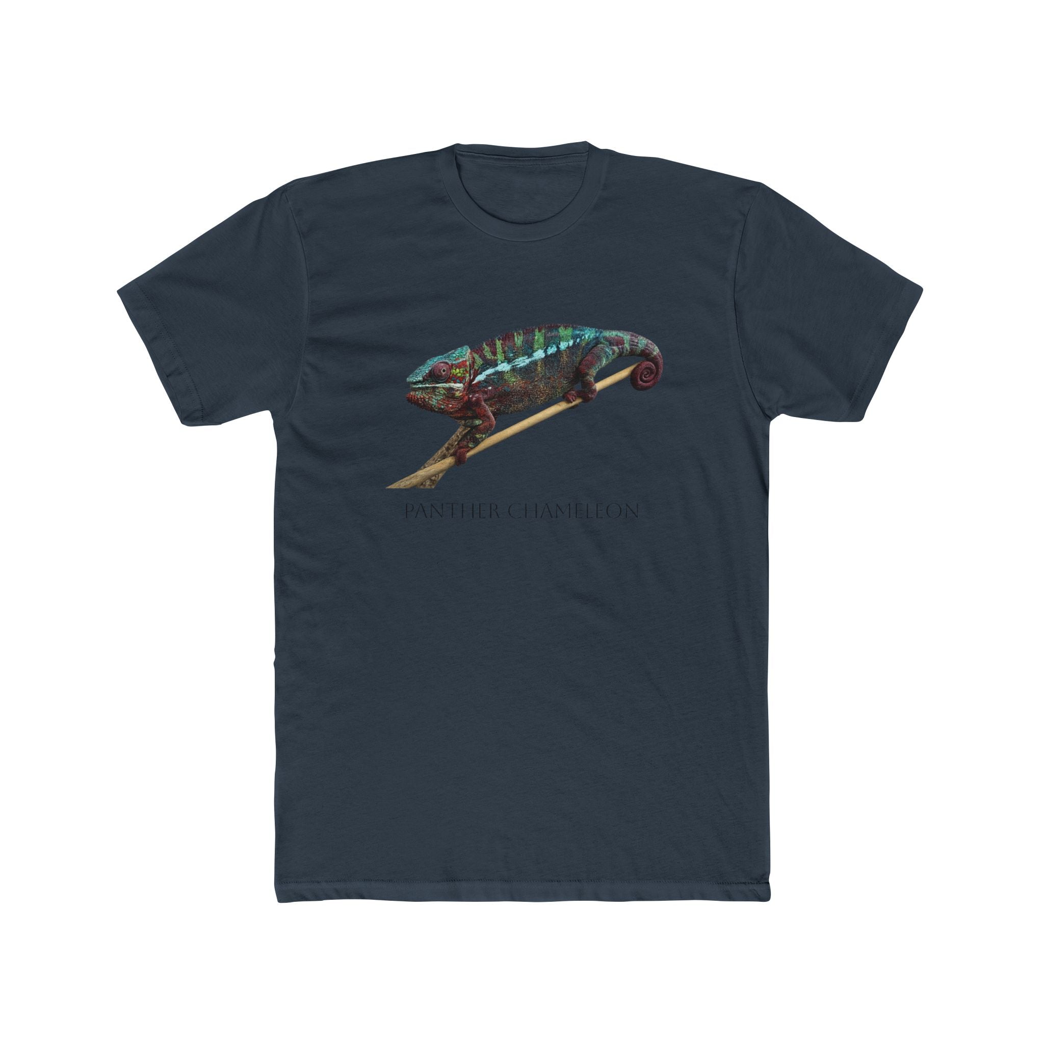 Panther Chameleon Illustration Tee | Colorful Reptile Graphic T-Shirt