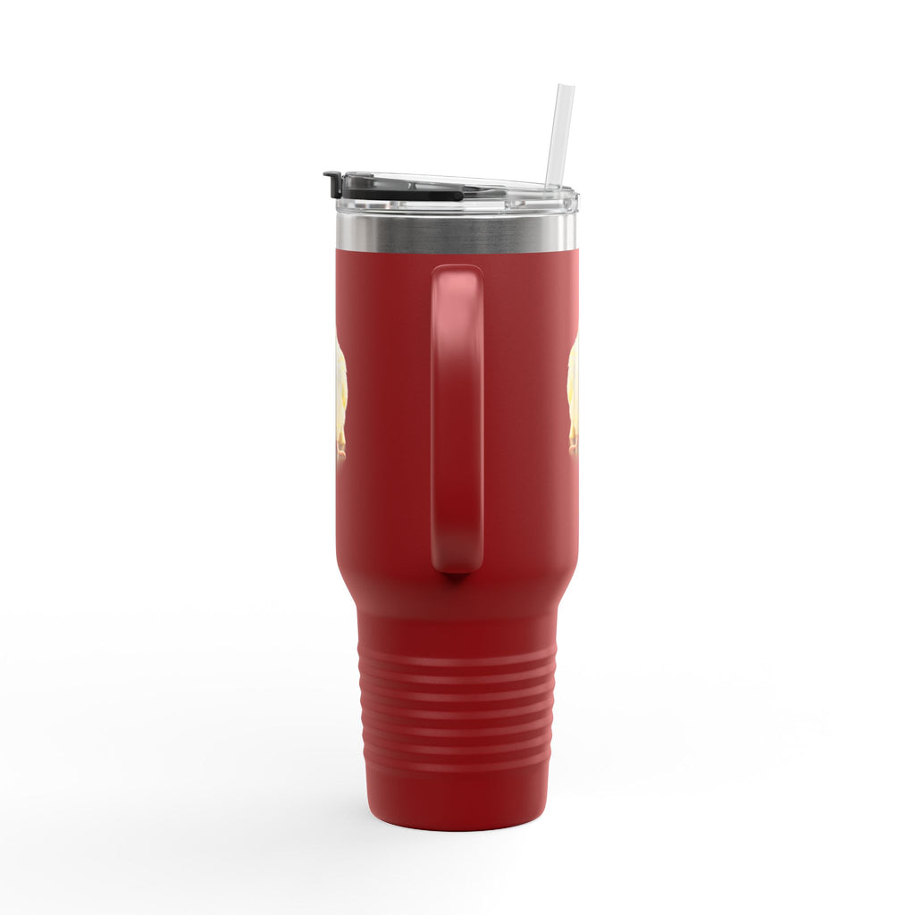 Yellow Cockatiel Illustration Travel Mug | 40oz Insulated Tumbler