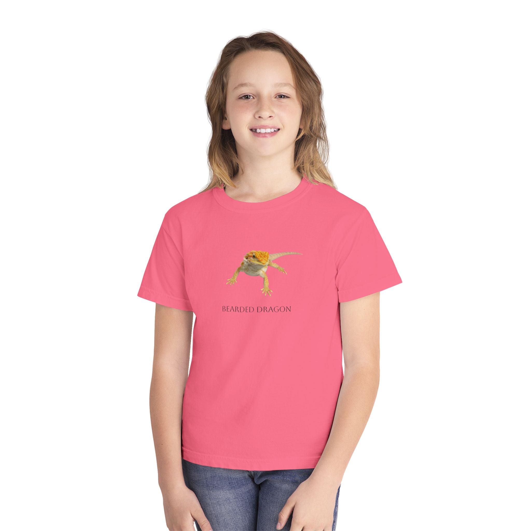 Bearded Dragon Youth Tee | Reptile Illustration, Kids Lizard Shirt