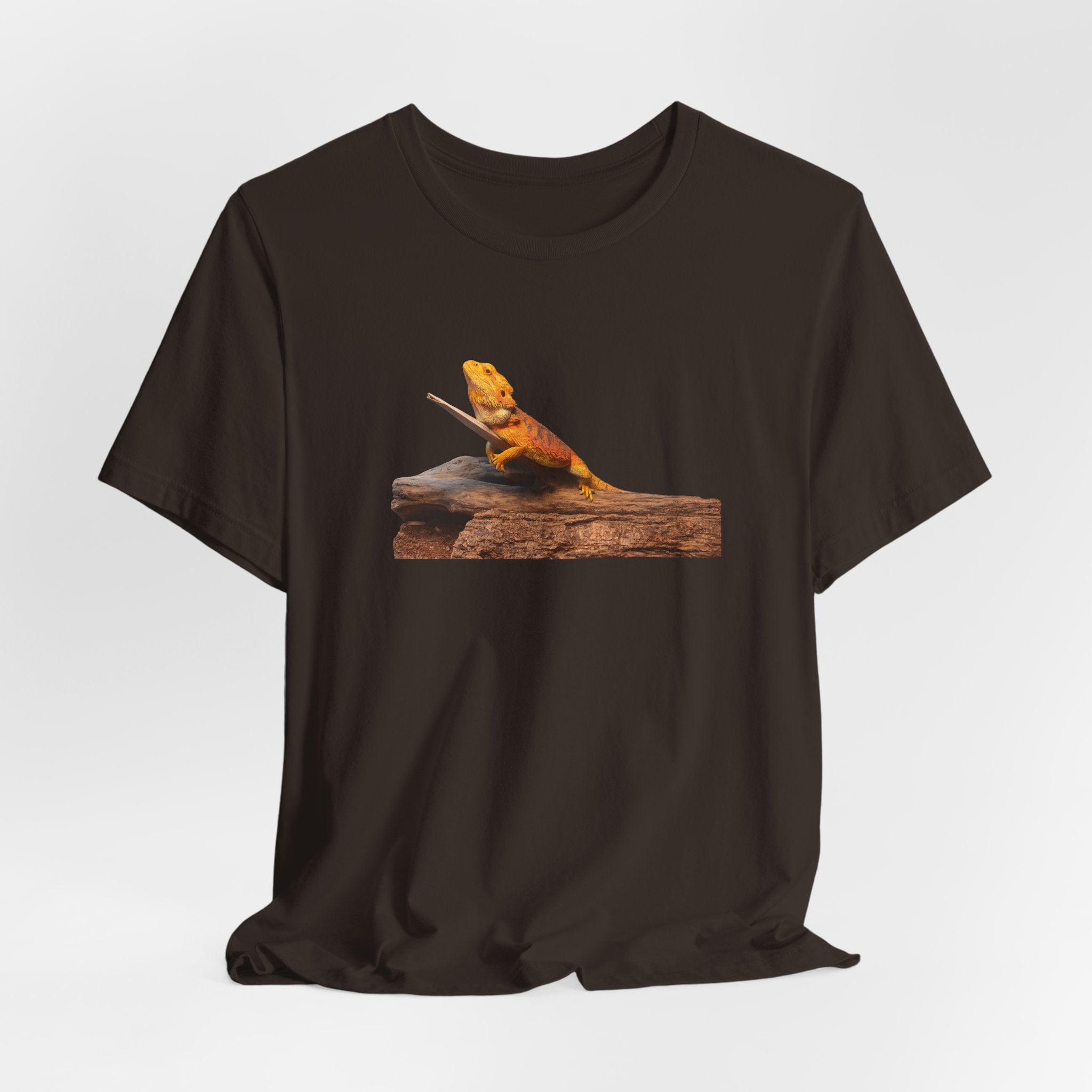 Bearded Dragon on Driftwood Tee | Reptile Lizard Shirt