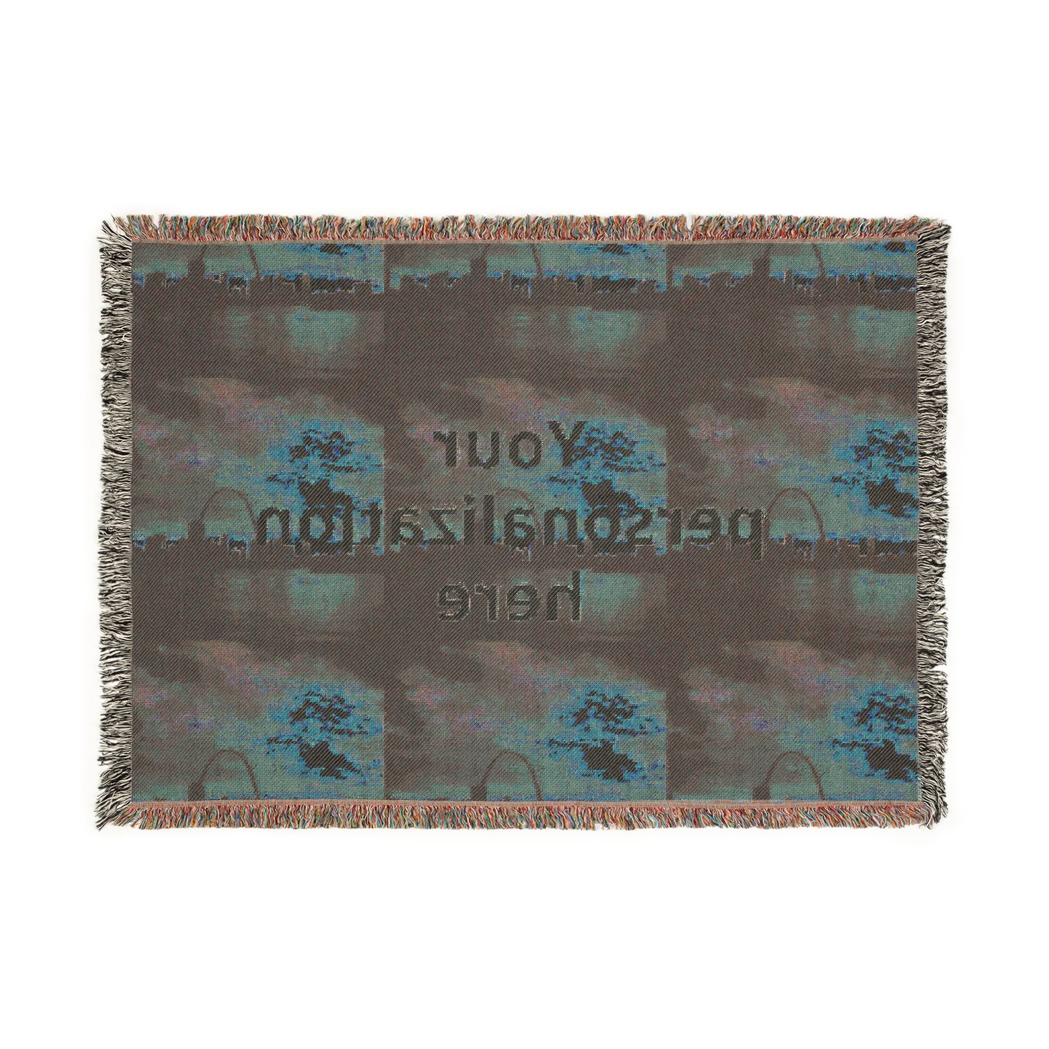 Personalized Woven Blanket — Customizable Pixel Art Throw