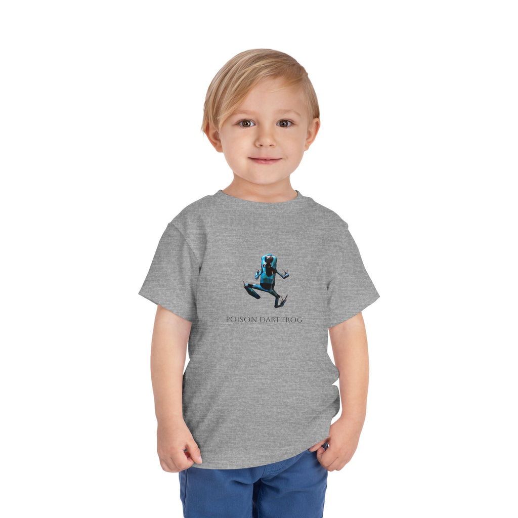 Poison Dart Frog Toddler Tee | Blue Frog Illustration, Nature Animal Shirt