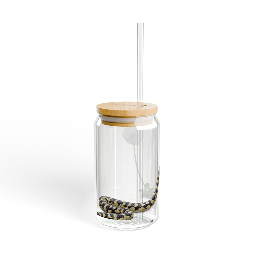 Snake Dandelion Sipper Glass | 16oz Reusable Straw Tumbler