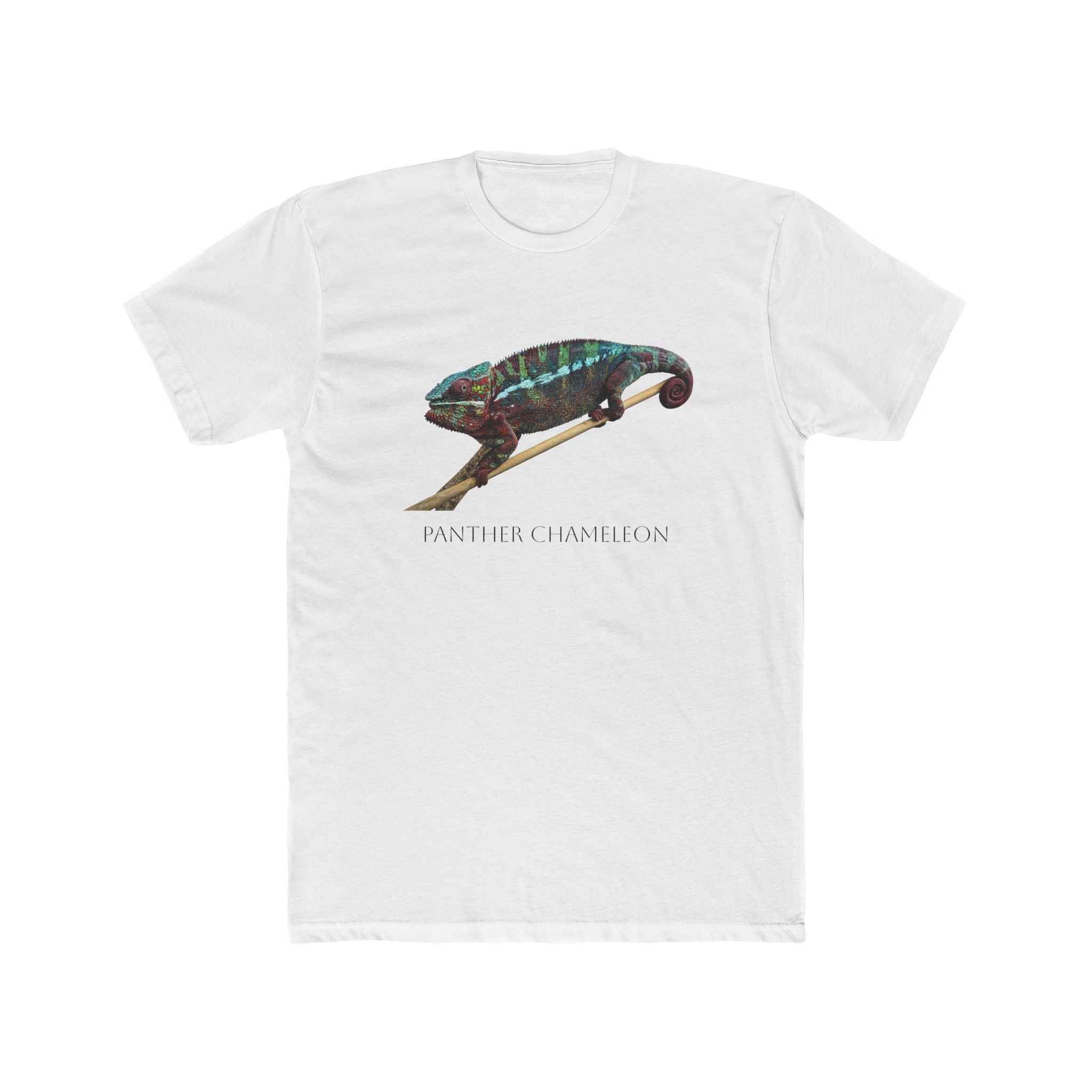 Panther Chameleon Illustration Tee | Colorful Reptile Graphic T-Shirt