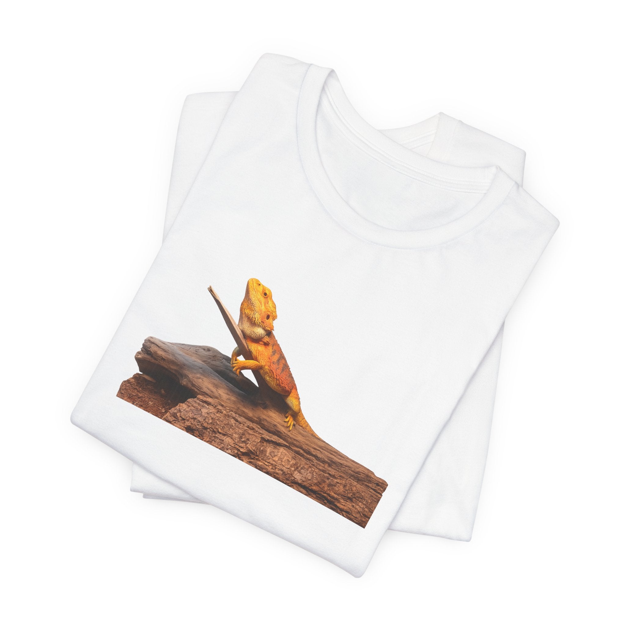 Bearded Dragon on Driftwood Tee | Reptile Lizard Shirt