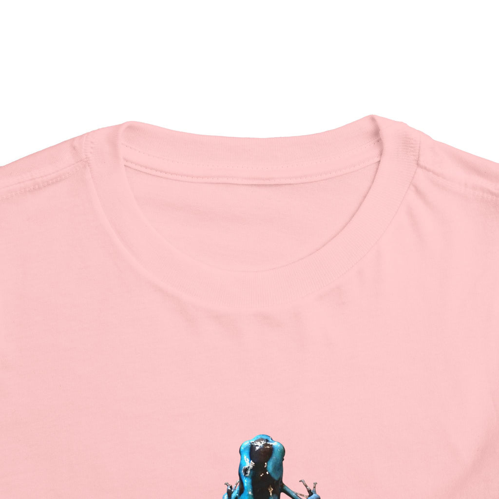 Poison Dart Frog Toddler Tee | Blue Frog Illustration, Nature Animal Shirt