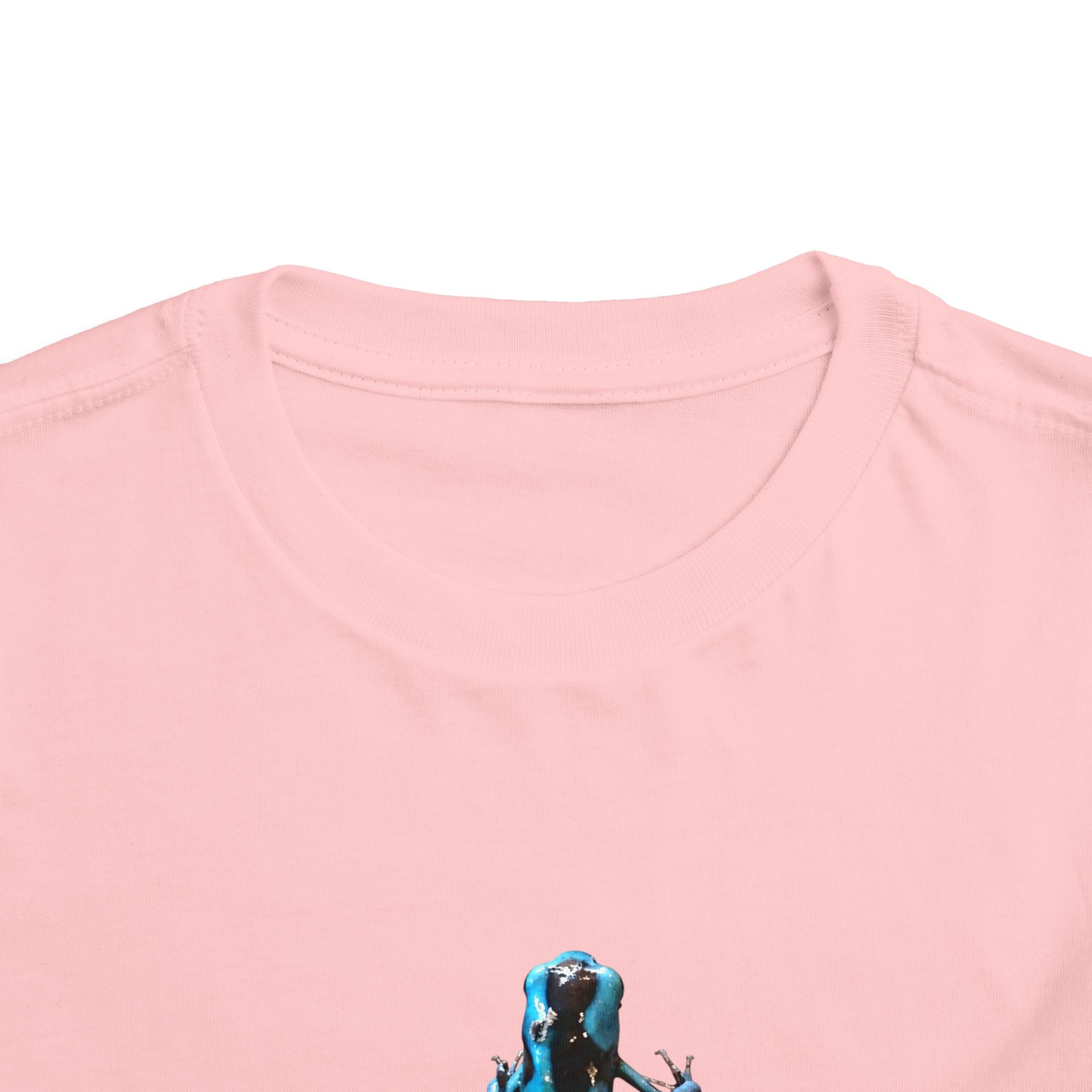 Poison Dart Frog Toddler Tee | Blue Frog Illustration, Nature Animal Shirt