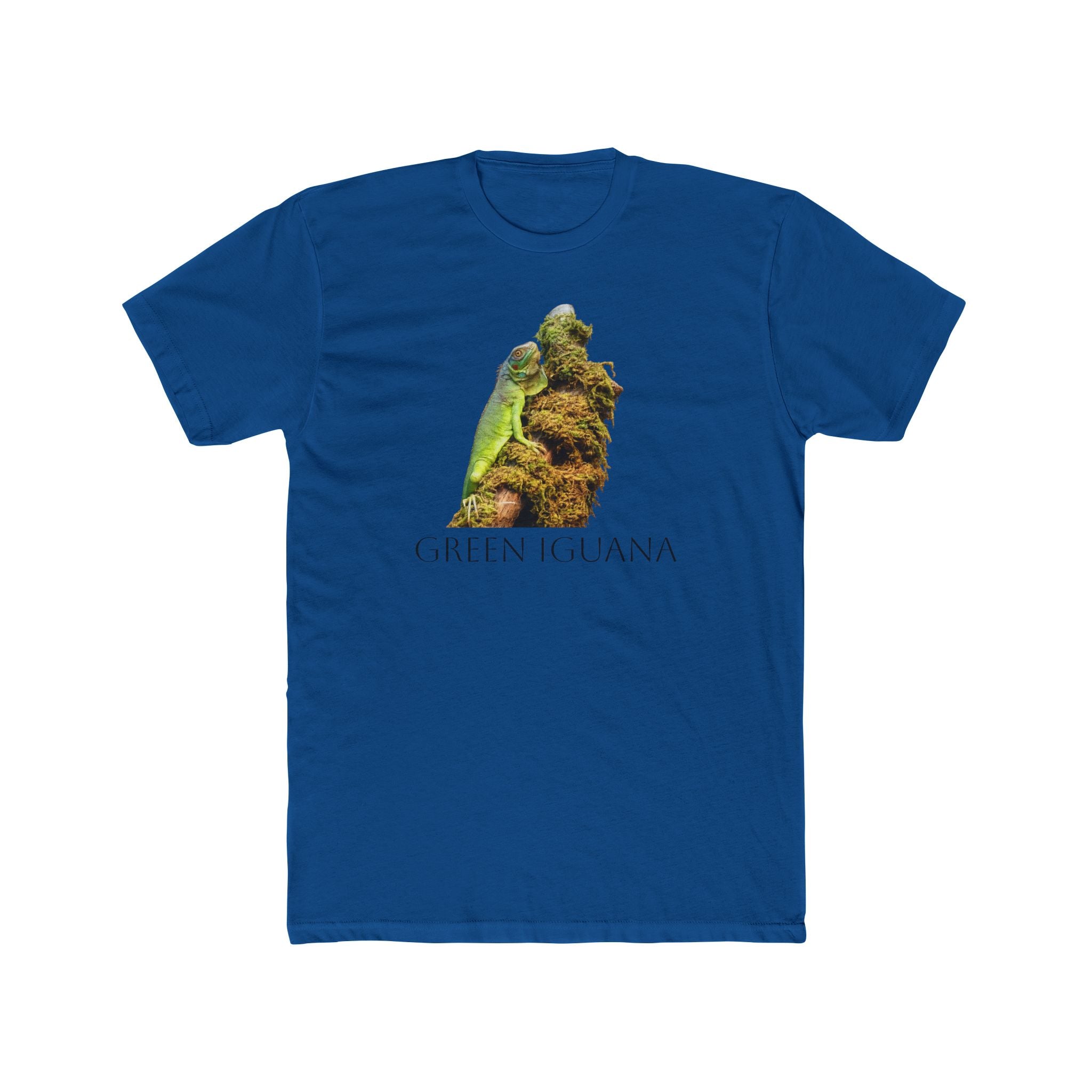 Green Iguana Illustration T-Shirt | Botanical Nature Wildlife Tee