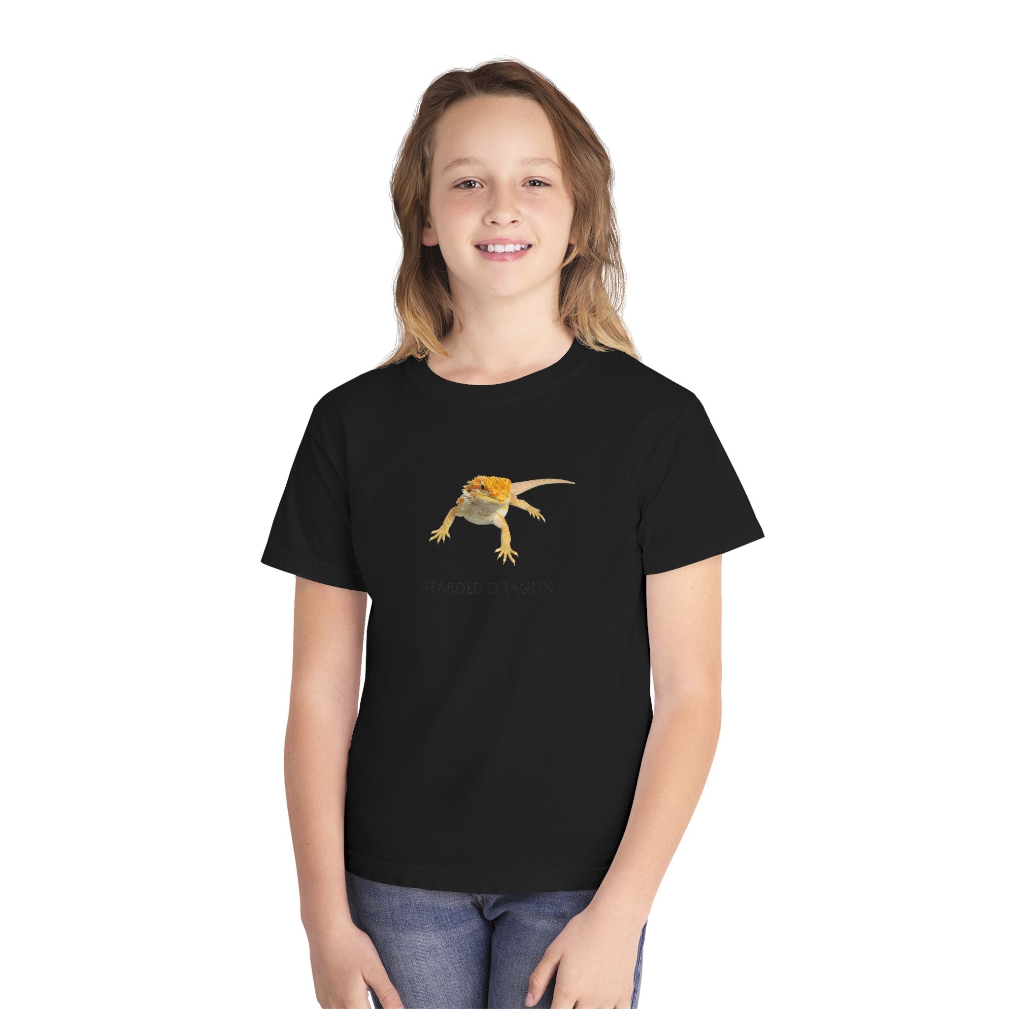 Bearded Dragon Youth Tee | Reptile Illustration, Kids Lizard Shirt