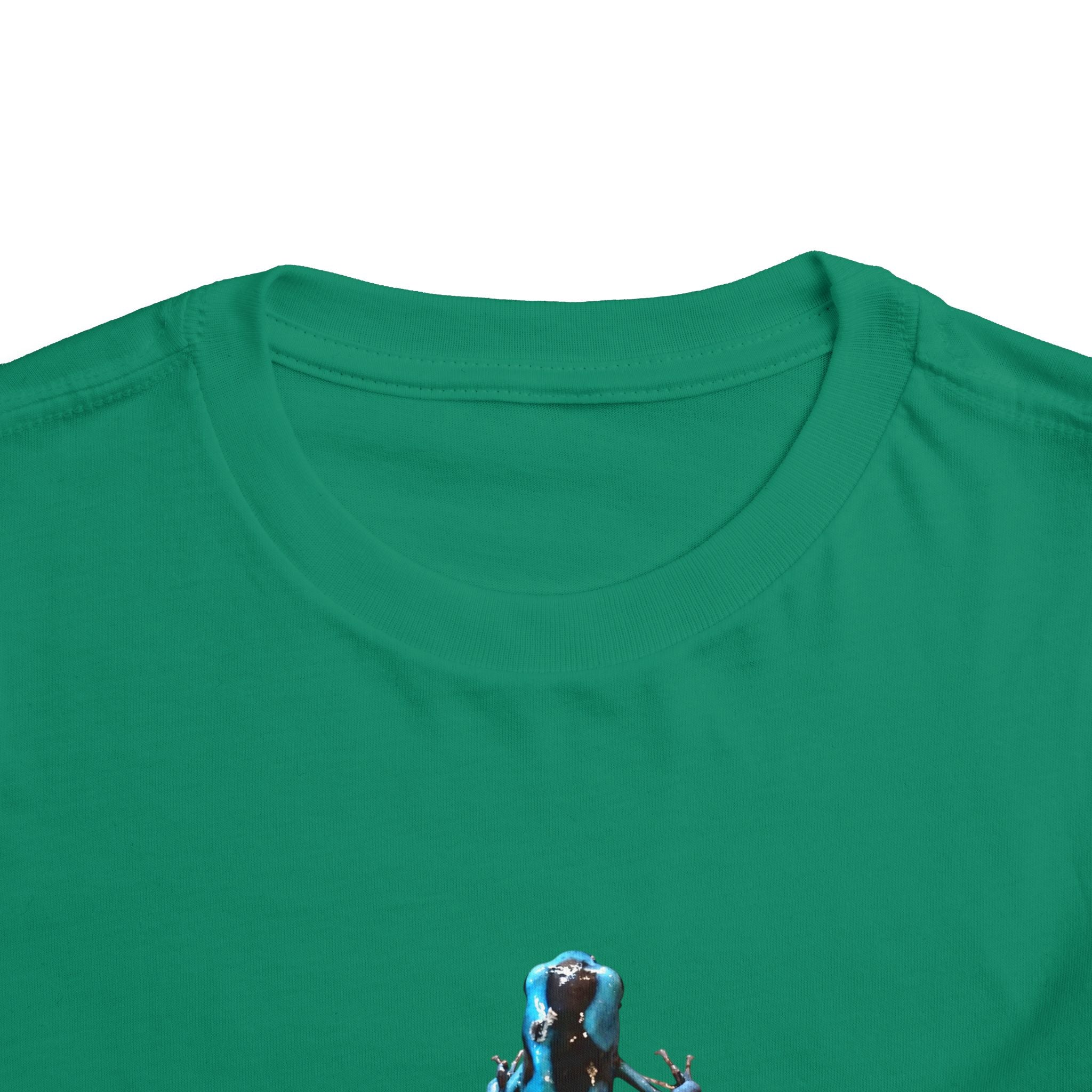 Poison Dart Frog Toddler Tee | Blue Frog Illustration, Nature Animal Shirt