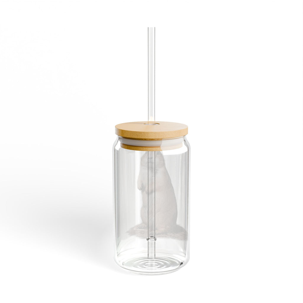 Prairie Dog Illustration Sipper Glass | 16oz