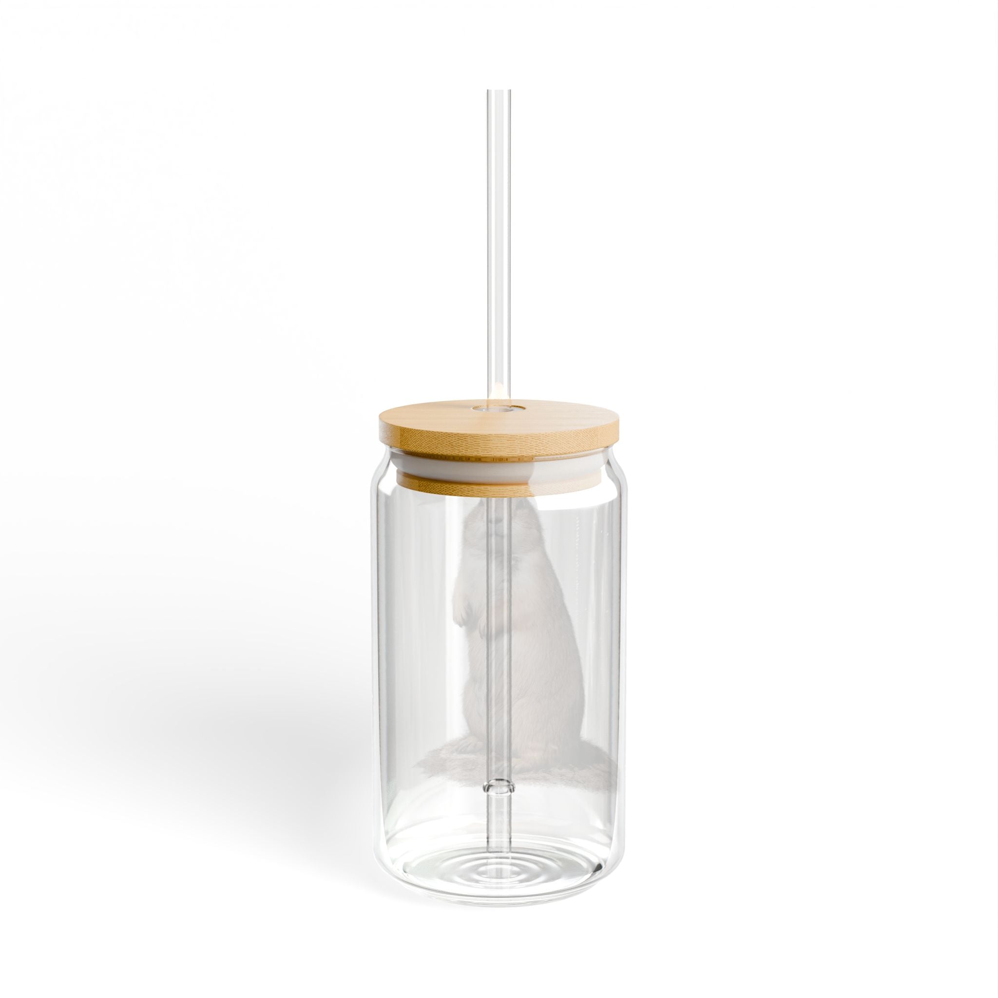 Prairie Dog Illustration Sipper Glass | 16oz