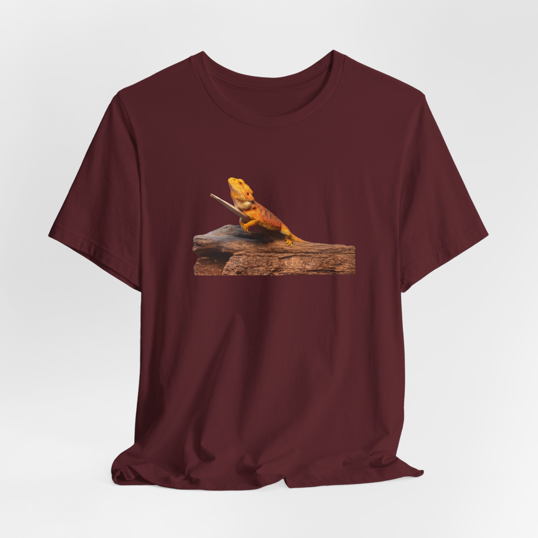 Bearded Dragon on Driftwood Tee | Reptile Lizard Shirt