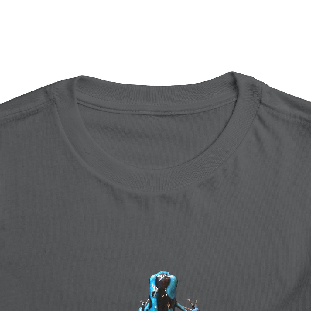 Poison Dart Frog Toddler Tee | Blue Frog Illustration, Nature Animal Shirt
