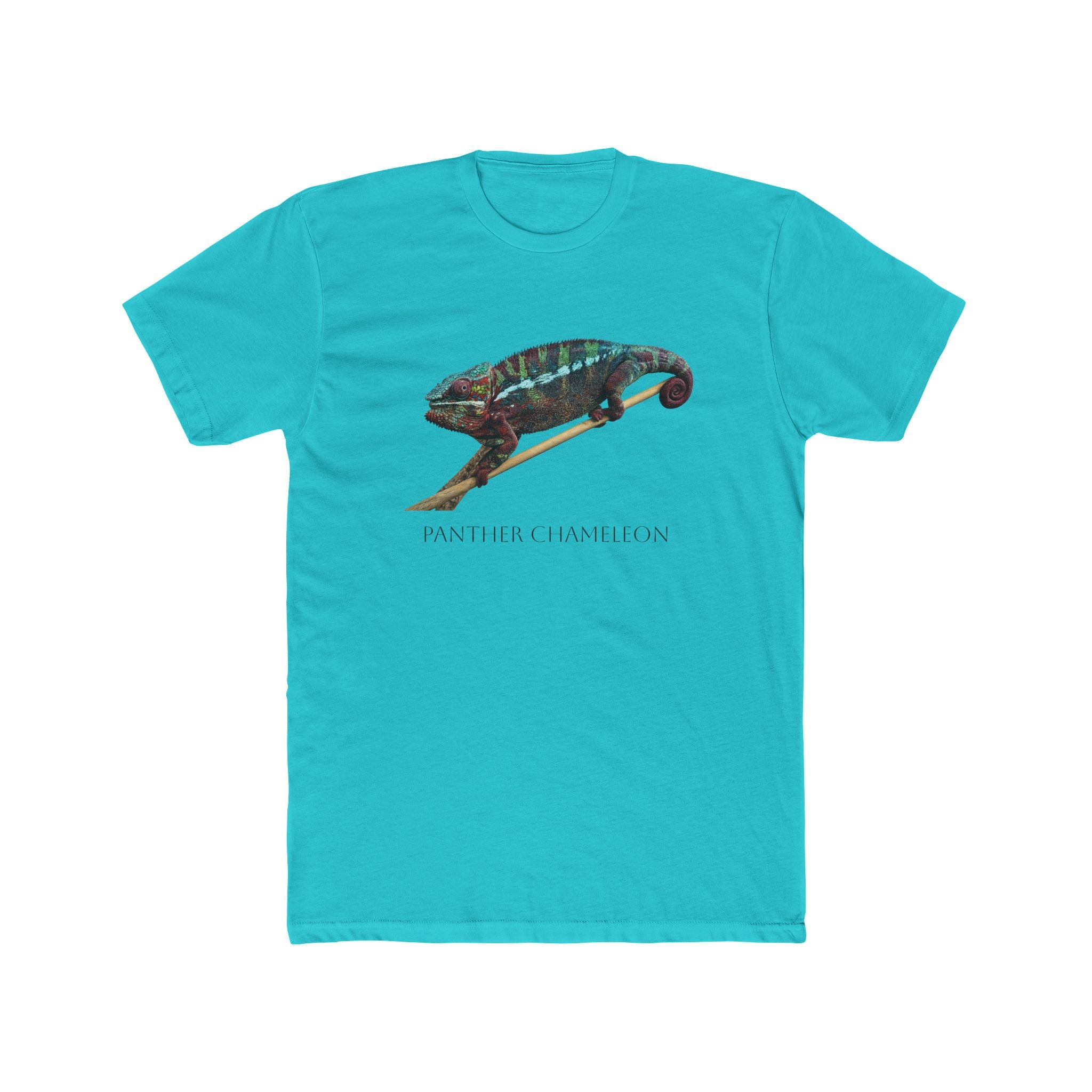 Panther Chameleon Illustration Tee | Colorful Reptile Graphic T-Shirt