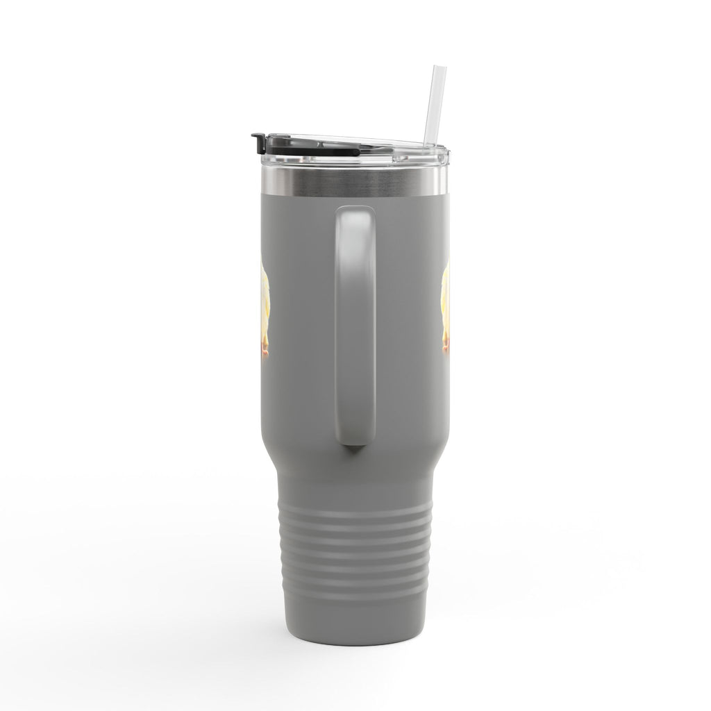 Yellow Cockatiel Illustration Travel Mug | 40oz Insulated Tumbler