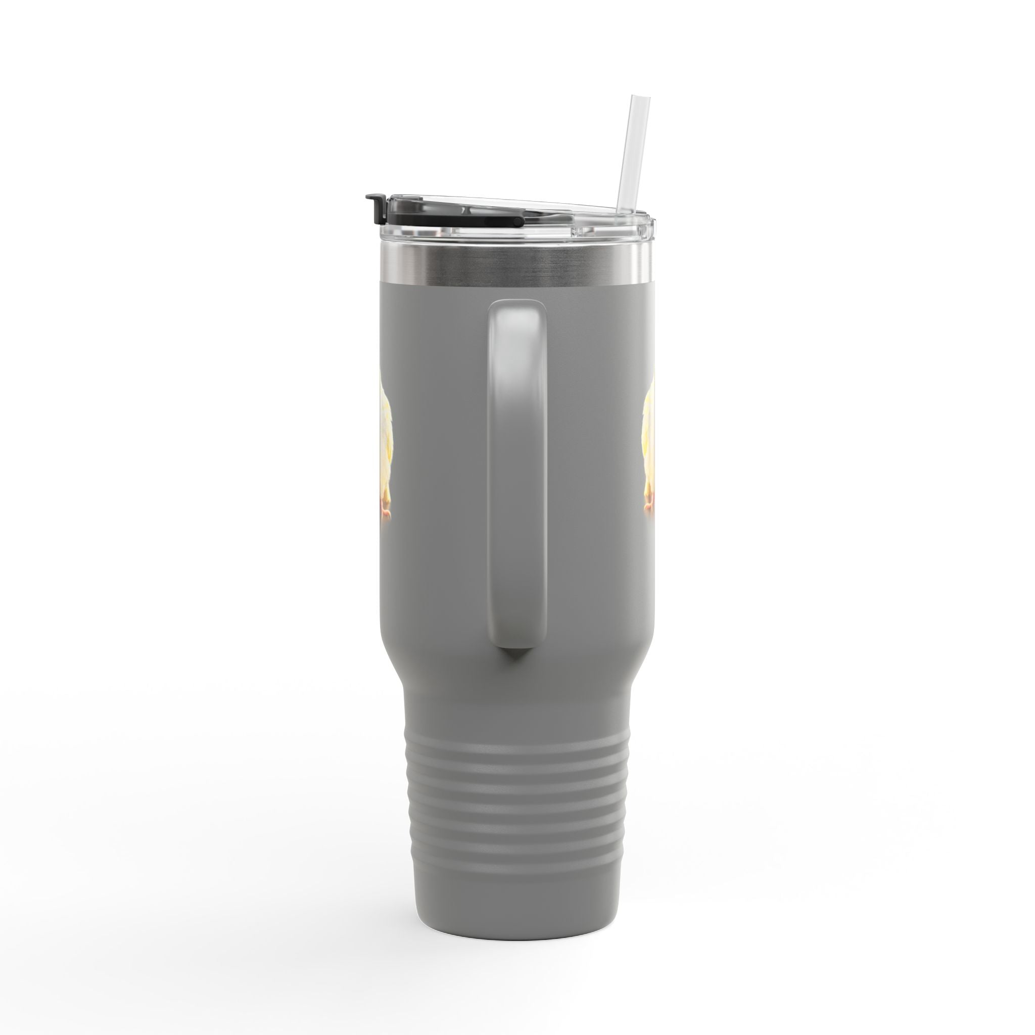 Yellow Cockatiel Illustration Travel Mug | 40oz Insulated Tumbler