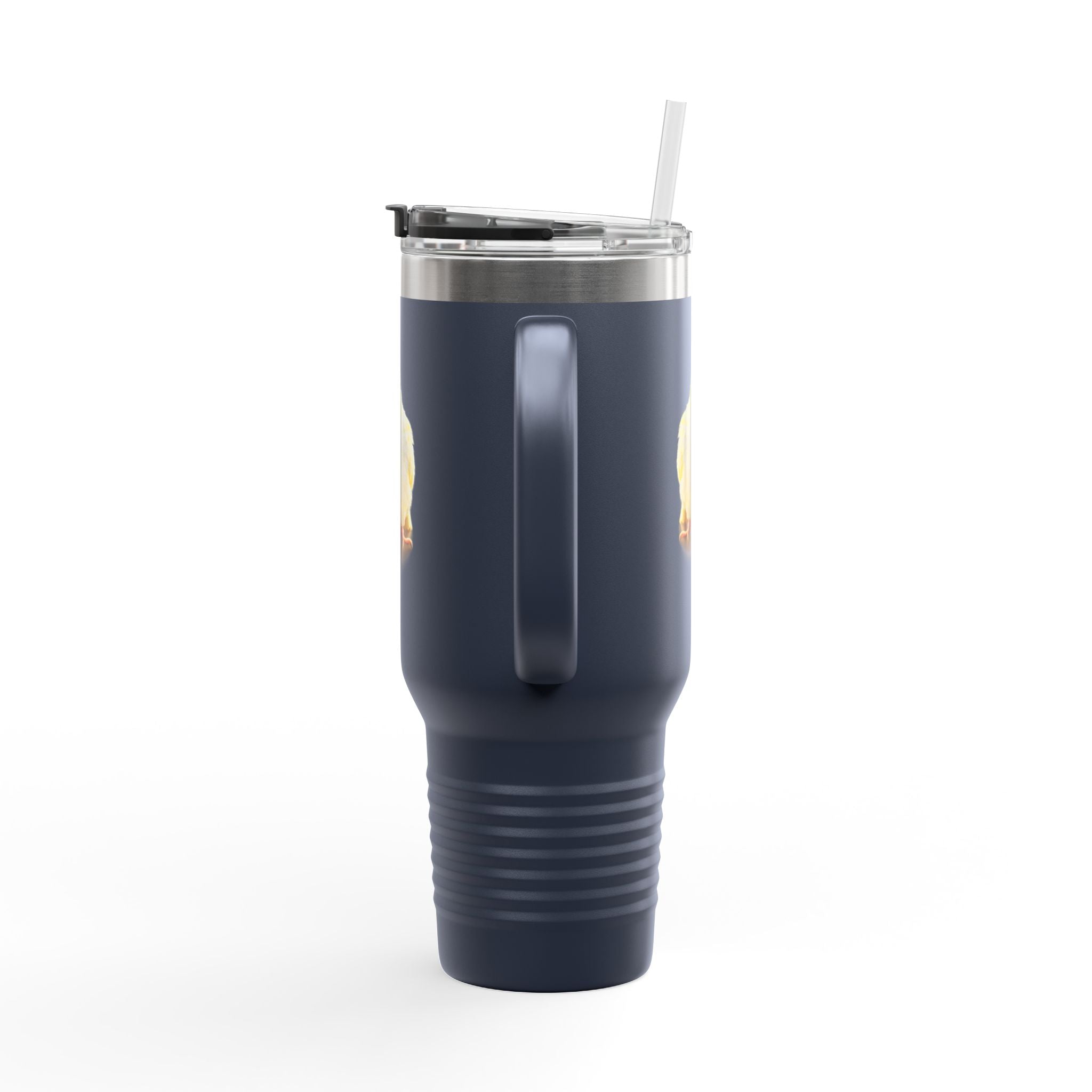 Yellow Cockatiel Illustration Travel Mug | 40oz Insulated Tumbler